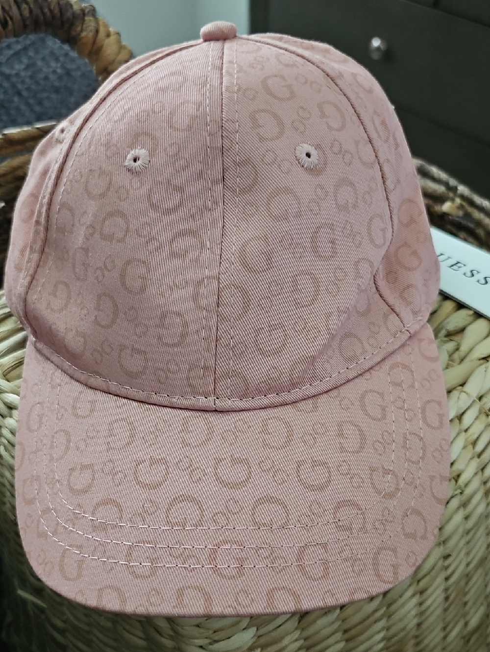 Guess Pink Monogram Cap